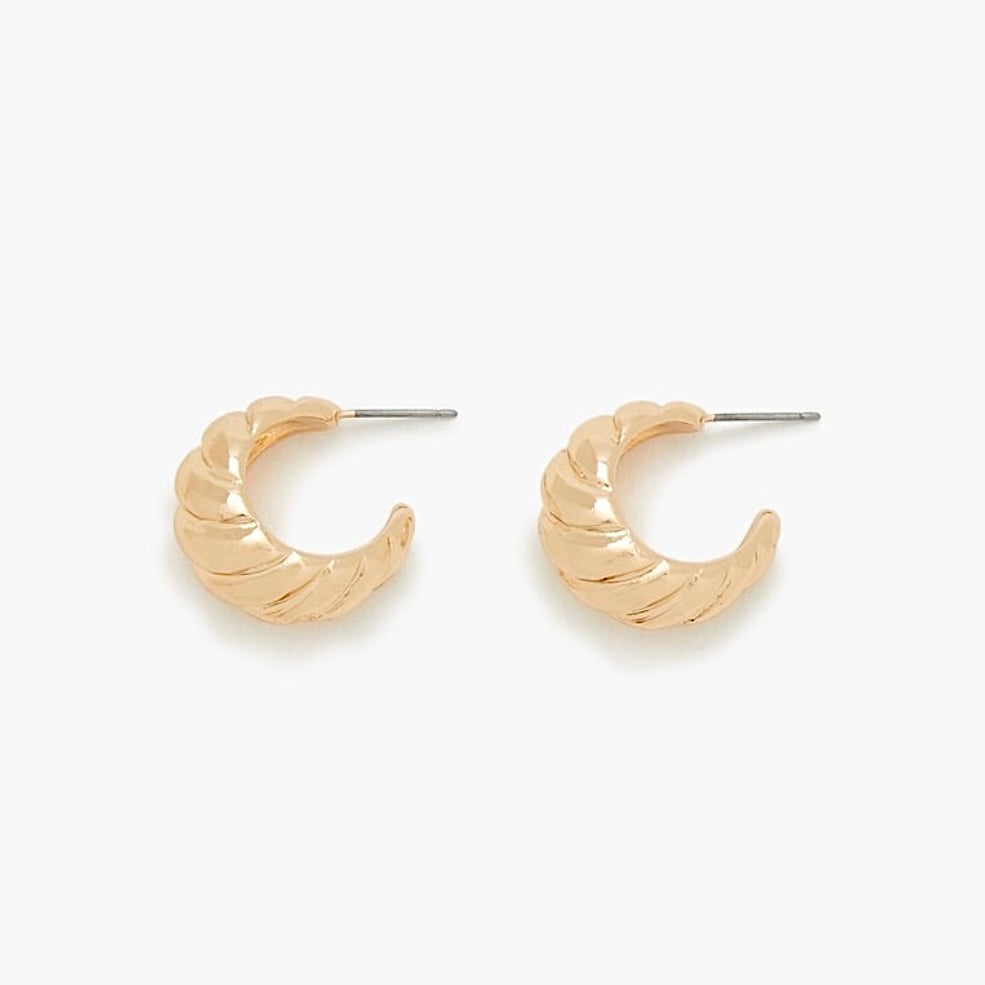 Gold Twist Hoops (Small)