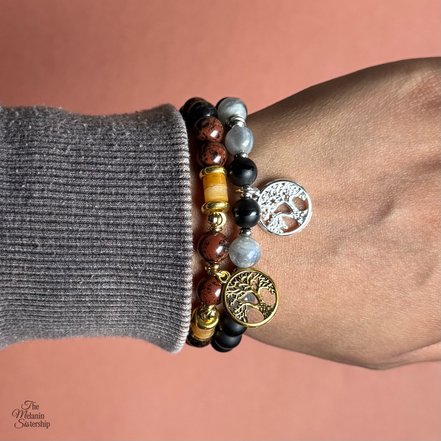 Rooted In Excellence Gemstone Bracelet (Gold)