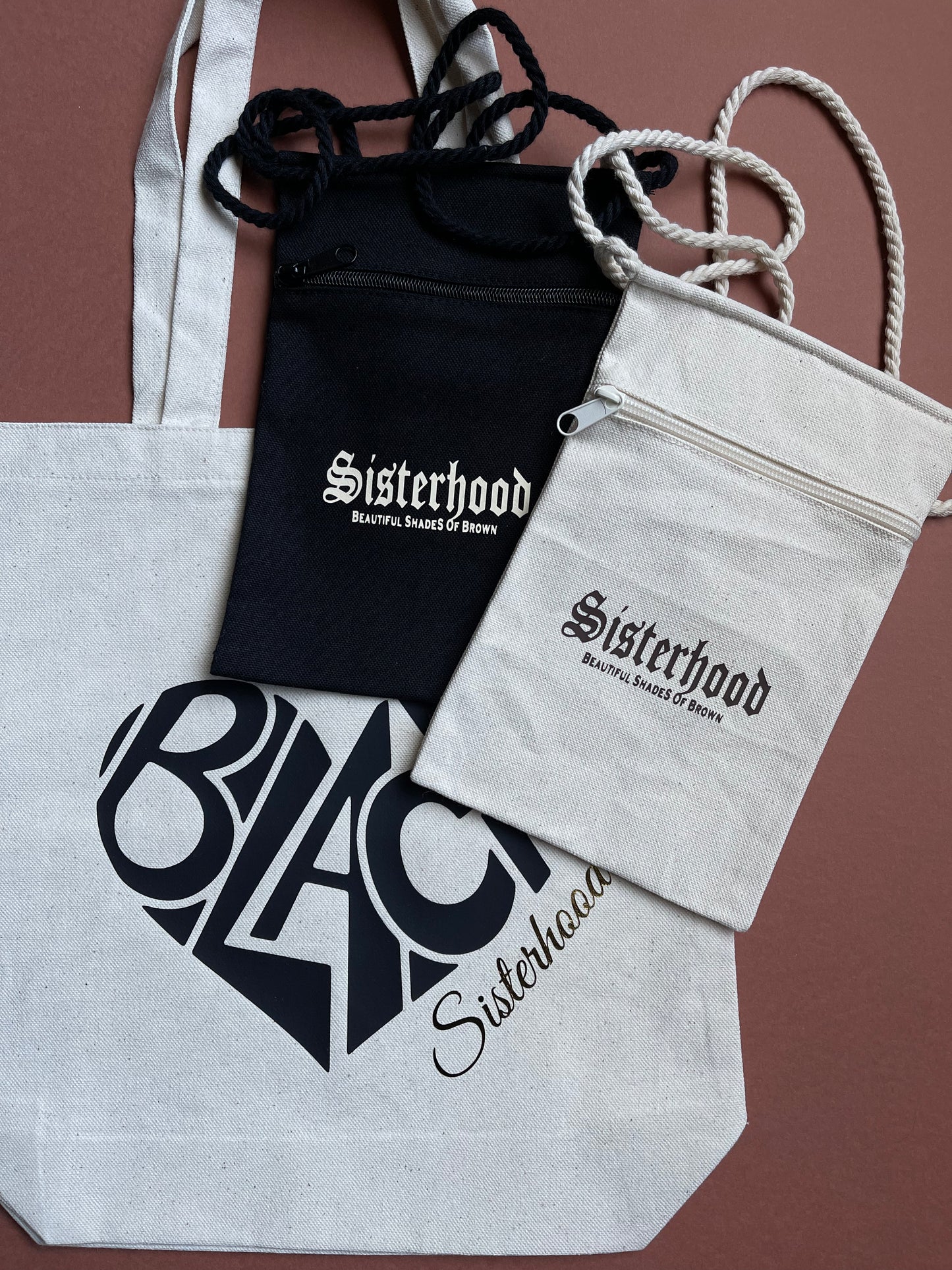 Beautiful Shades Of Brown Crossbody Purse (Black)