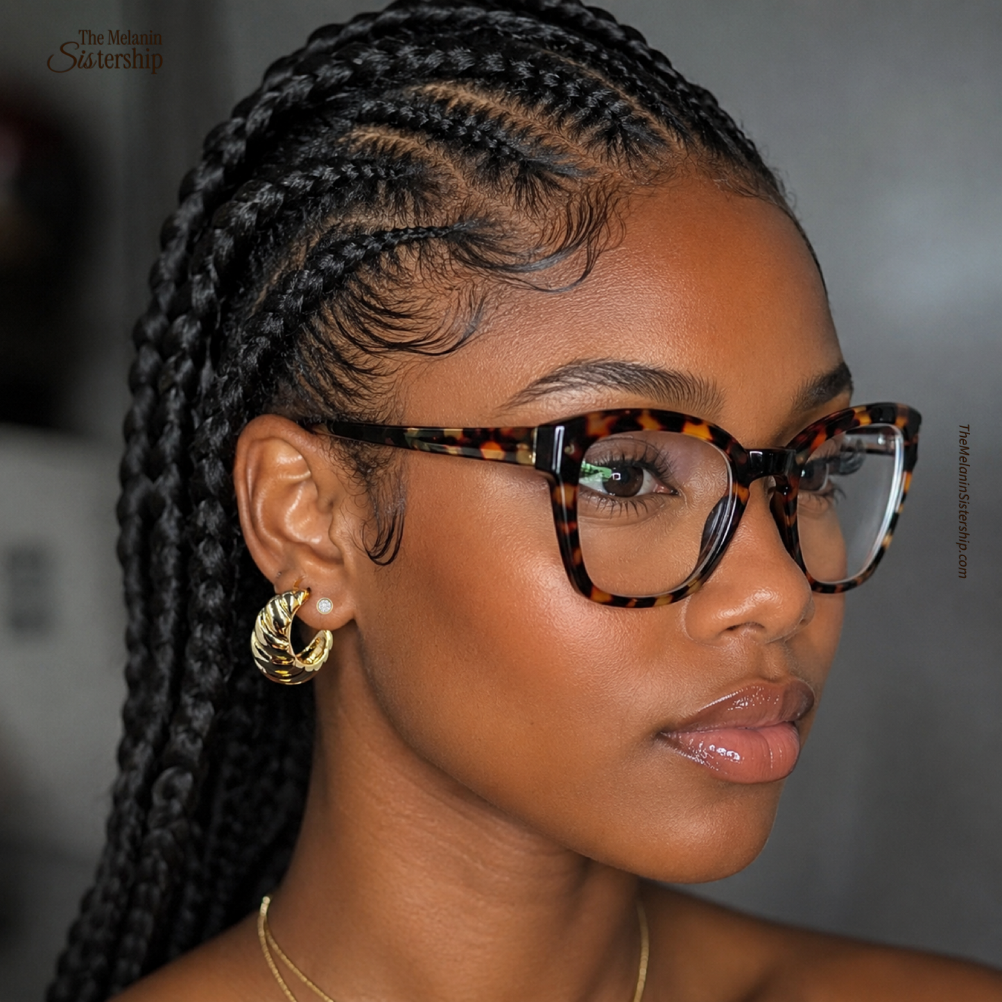 Gold Twist Hoops (Small)