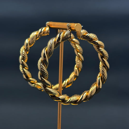 Twisted Chunky Hoops