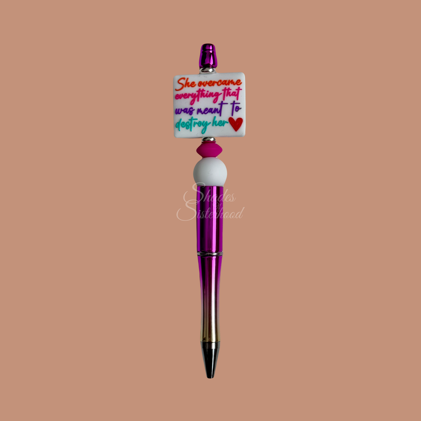 PowHERful Beaded Pen (Ombré)