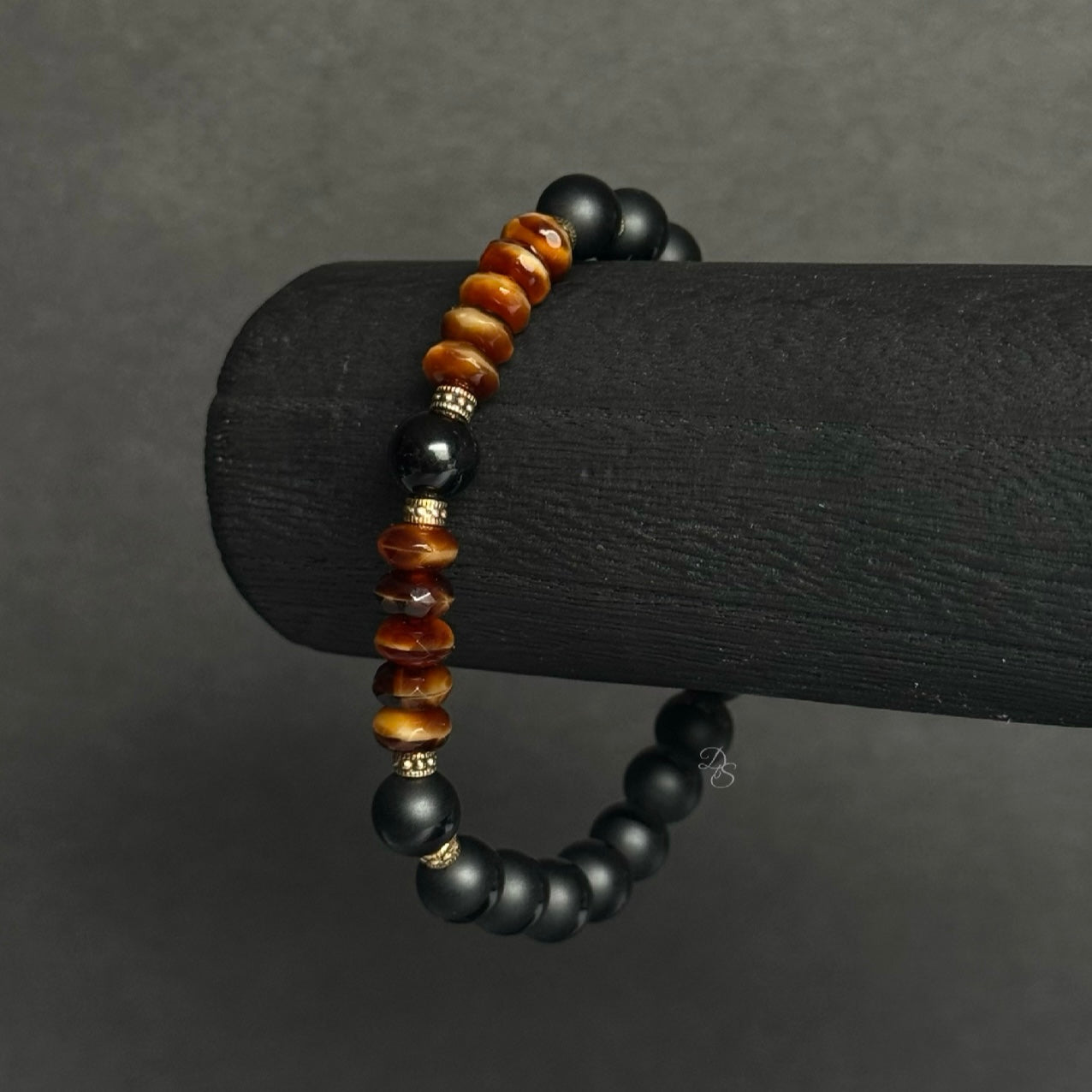 Tiger Eye Tourmaline Gemstone Bracelet