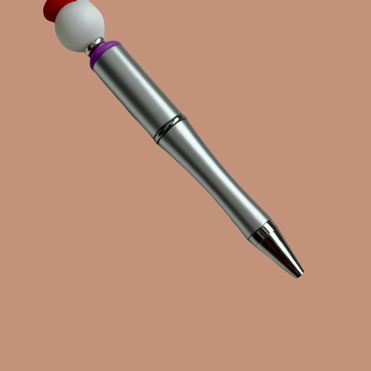 PowHERful Beaded Pen (Silver)