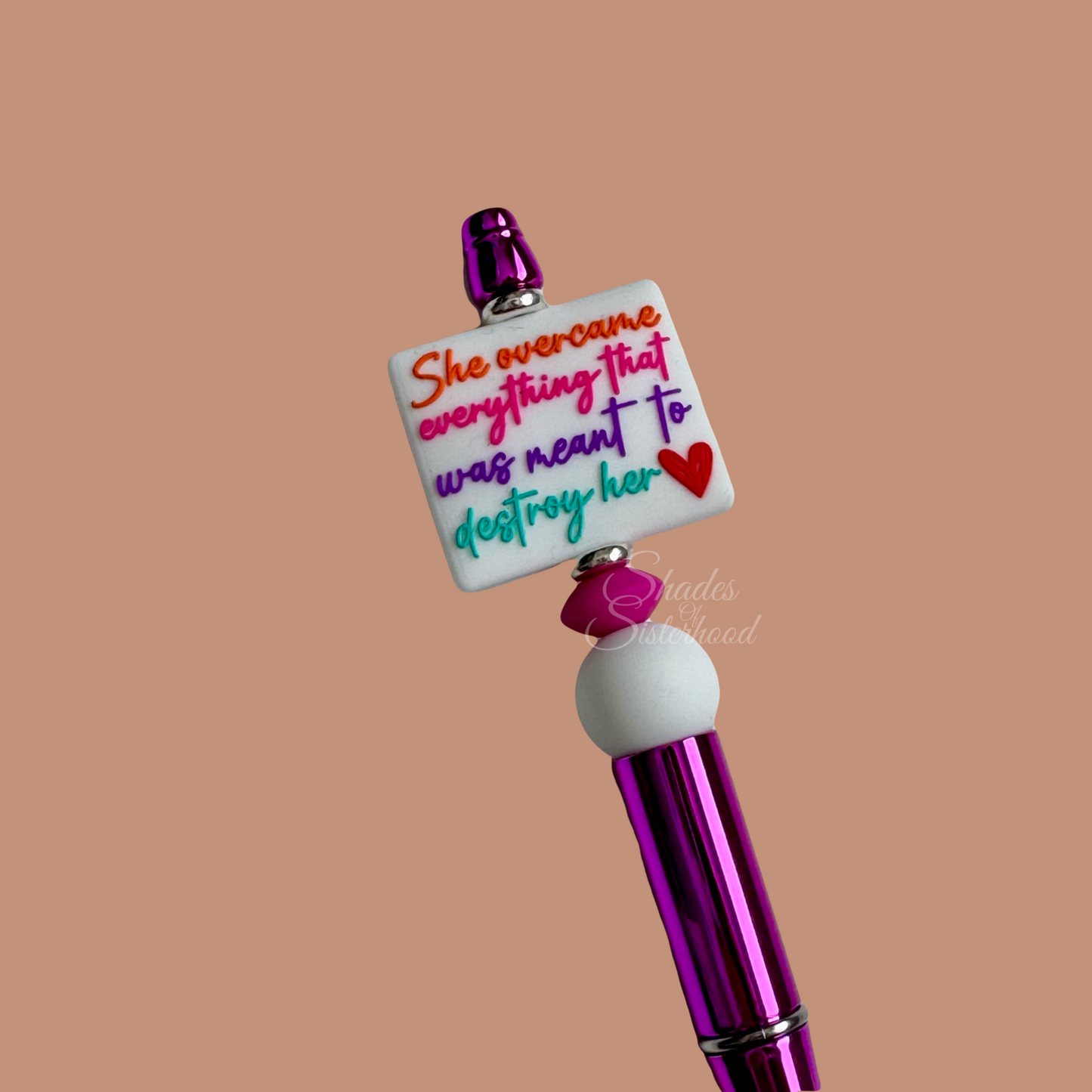 PowHERful Beaded Pen (Ombré)