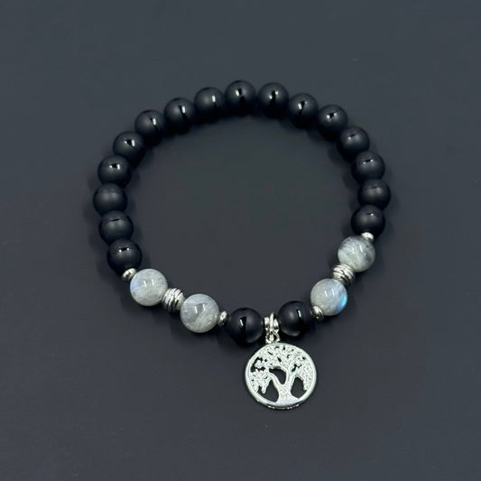 Rooted In Excellence Gemstone Bracelet (Silver)