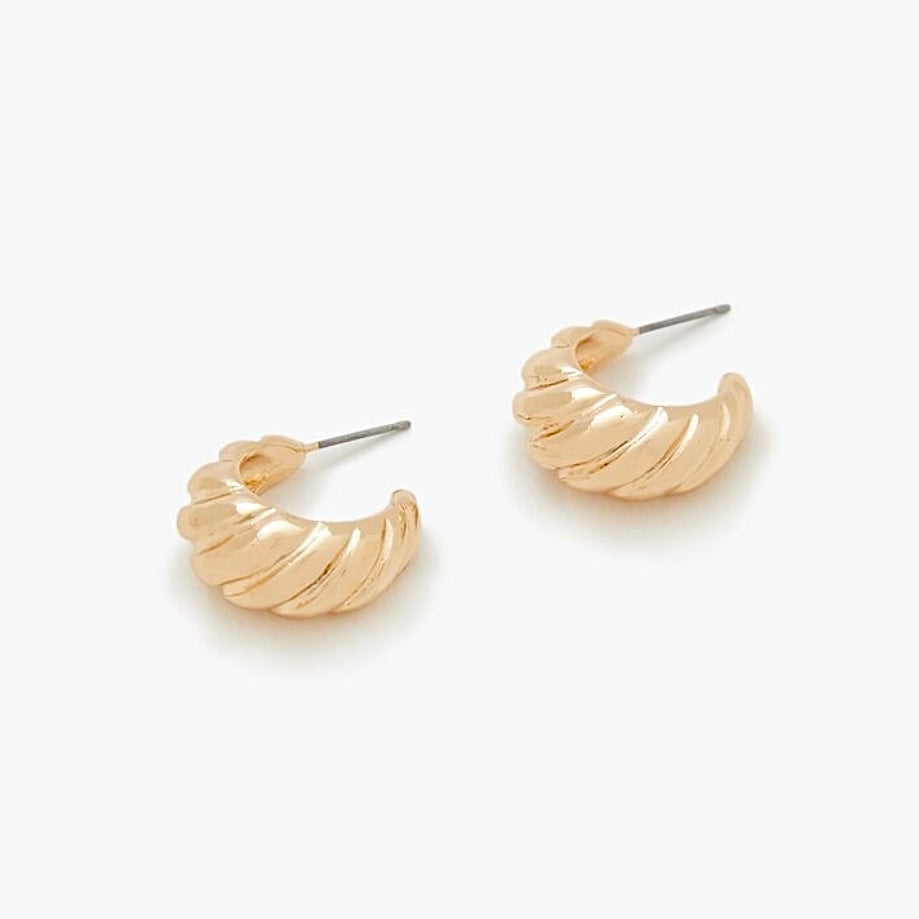 Gold Twist Hoops (Small)