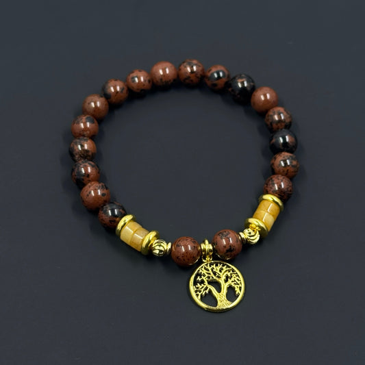 Rooted In Excellence Gemstone Bracelet (Gold)