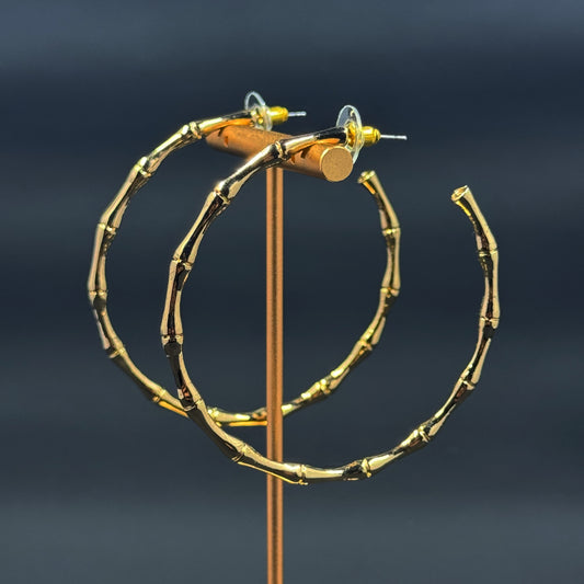Thin Bamboo Hoops