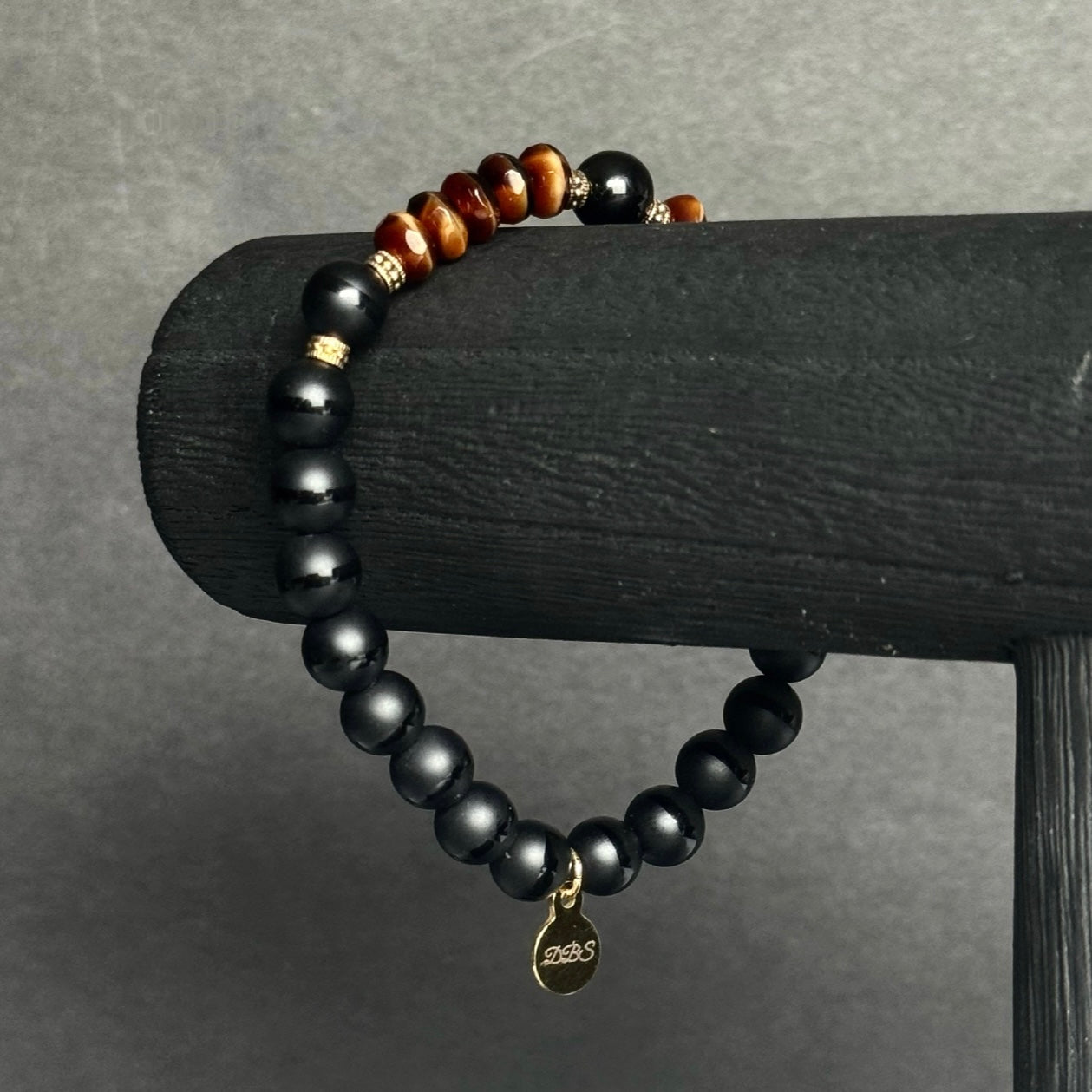 Tiger Eye Tourmaline Gemstone Bracelet