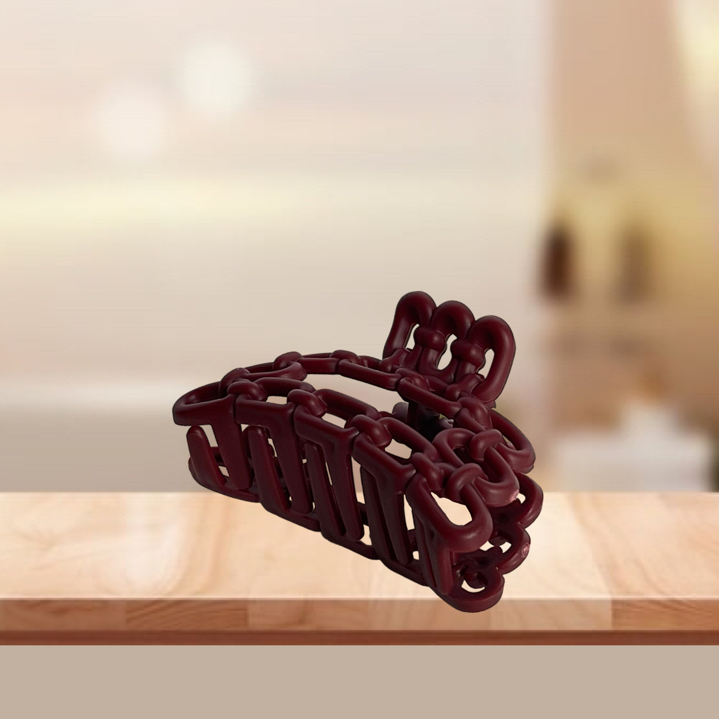 Linked Together Hair Clip (Hickory)