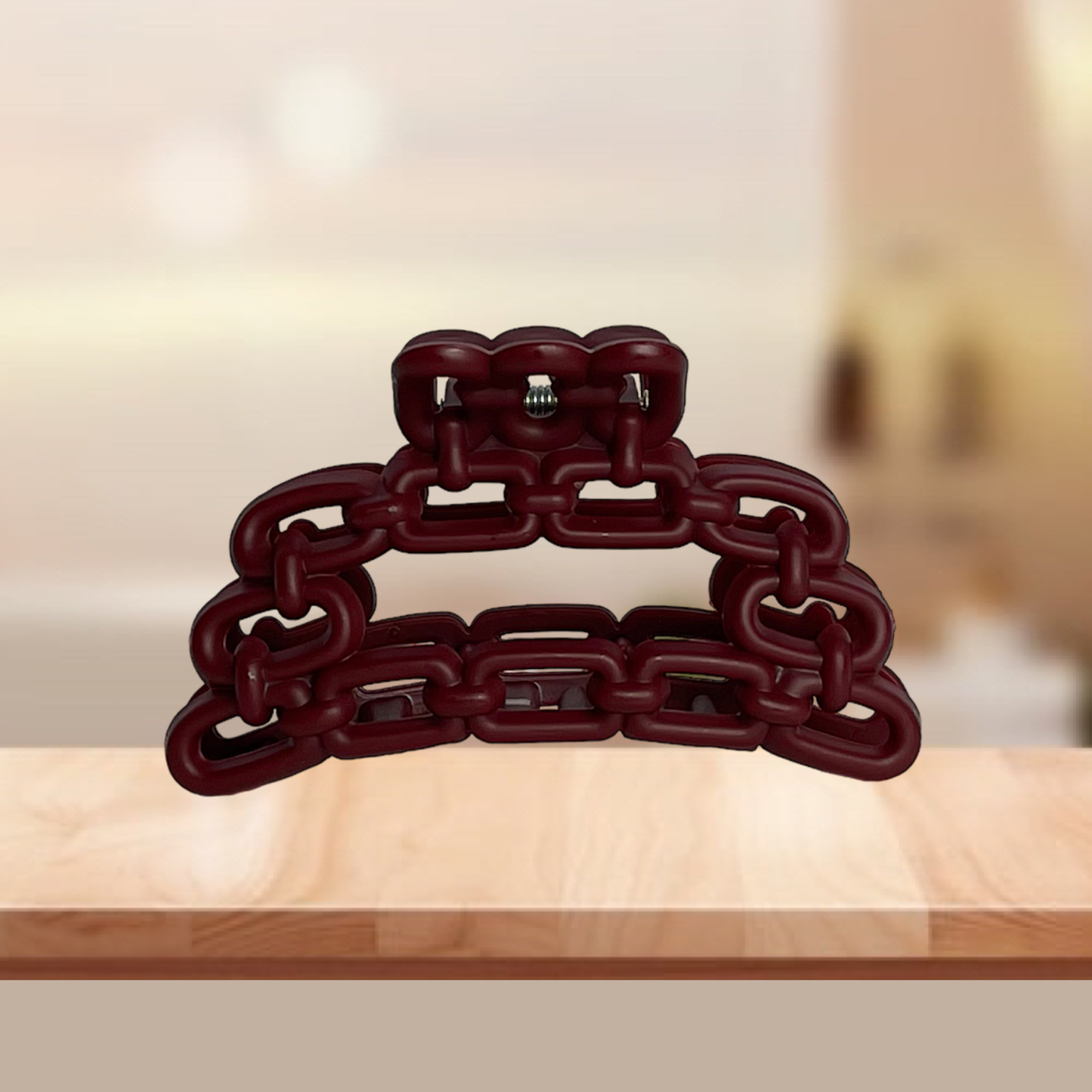 Linked Together Hair Clip (Hickory)