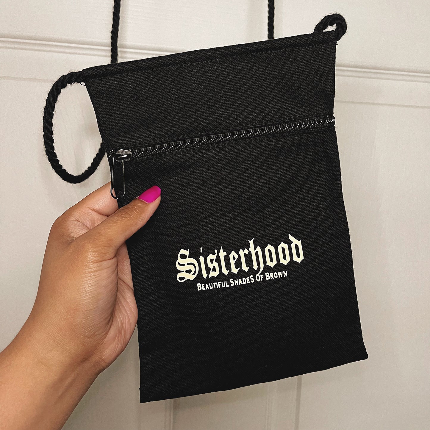 Beautiful Shades Of Brown Crossbody Purse (Black)